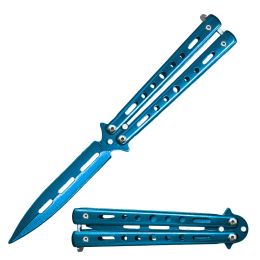 9 Inch Blue Draco Balisong Dagger Blade Butterfly Knife