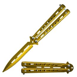 9 Inch Golden Draco Balisong Dagger Blade Butterfly Knife