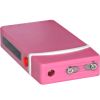 Fang Keychain Stun Gun and Flashlight with Battery Meter Pink