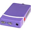 Fang Keychain Stun Gun and Flashlight with Battery Meter Purple