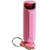 Pepper Shot 1.2% MC 1/2 oz pepper spray hard case belt clip and quick release keychain pink