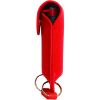 Pepper Shot 1.2% MC 1/2 oz pepper spray leatherette holster and quick release keychain red