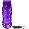 Wildfire 1.4% MC 1/2 oz with rhinestone leatherette holster purple and quick release keychain