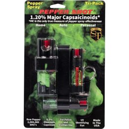 Pepper Shot 1.2% MC Tri-pack pepper spray