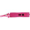 Rechargeable Runt 80,000,000 volt stun gun with flashlight and wrist strap disable pin Pink