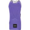 Rechargeable Runt 80,000,000 volt stun gun with flashlight and wrist strap disable pin Purple