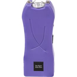 Rechargeable Runt 80,000,000 volt stun gun with flashlight and wrist strap disable pin Purple