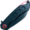 Assisted Open Folding Pocket Knife, Black Handle w/ Red Accents