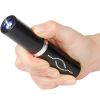 25,000,000 Volt Rechargeable Lipstick Stun Gun with Flashlight, black