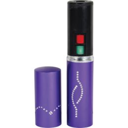 25,000,000 Volt Rechargeable Lipstick Stun Gun with Flashlight, purple