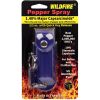 Wildfire 1.4% MC 1/2 oz pepper spray leatherette holster and quick release keychain blue