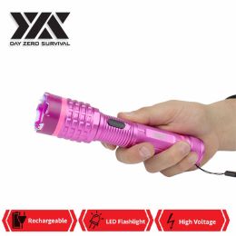 DZS Pink Delta Stun Gun 10 Million Volt Rechargeable With LED Flashlight