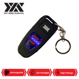 DZS Stun Gun Small as a Key Fob With LED Flashlight, USB Charging