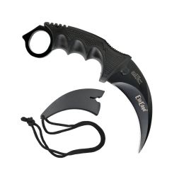 Karambit 7.5" Neck Knife (Title: Purple Galaxy / White Handle)